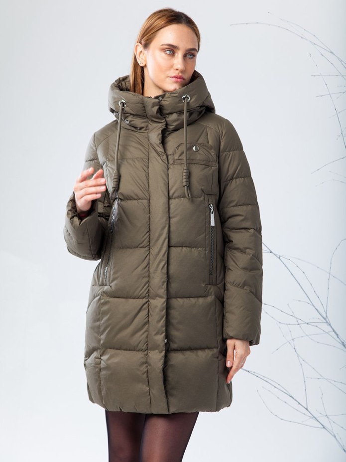 Пуховик Clasna женский зима cl016ewdiam8
