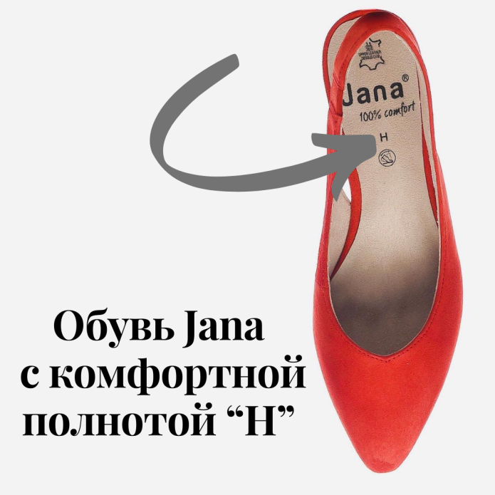 Размерная сетка обуви Фаберлик женская