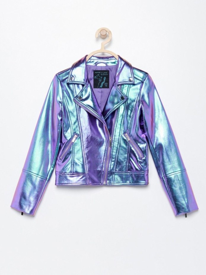 Кожаная куртка dsquared2 детская серебристая