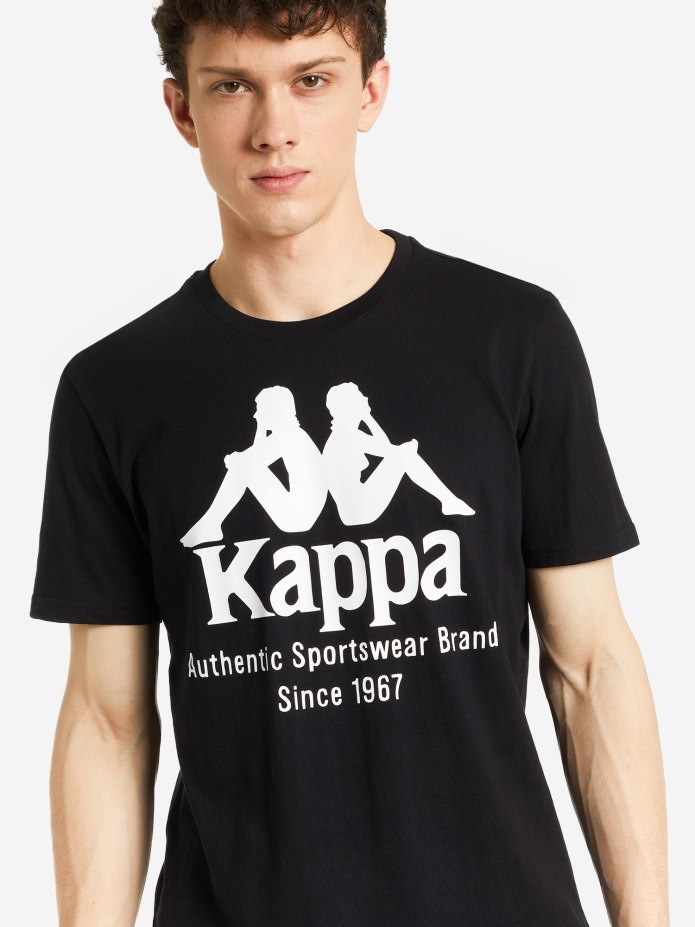 Kappa футболка для девочек черная