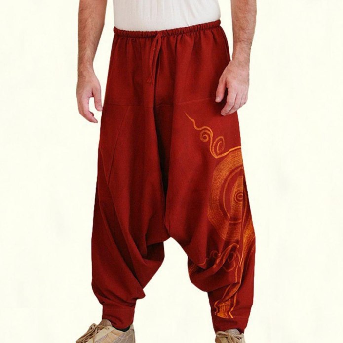 Baggy Loose Cotton Harem Pants мужские