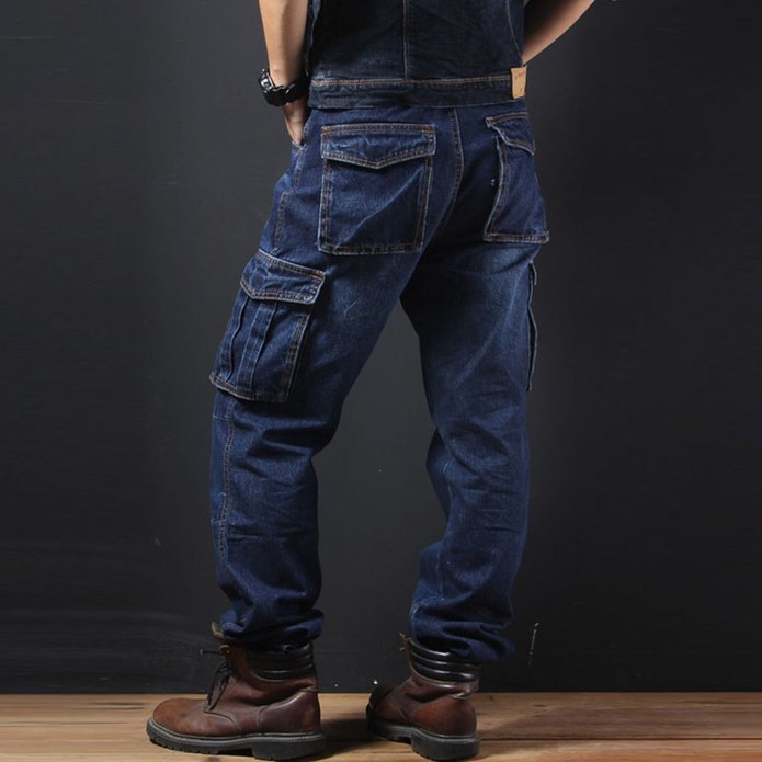 Cargo Denim Biker джинсы