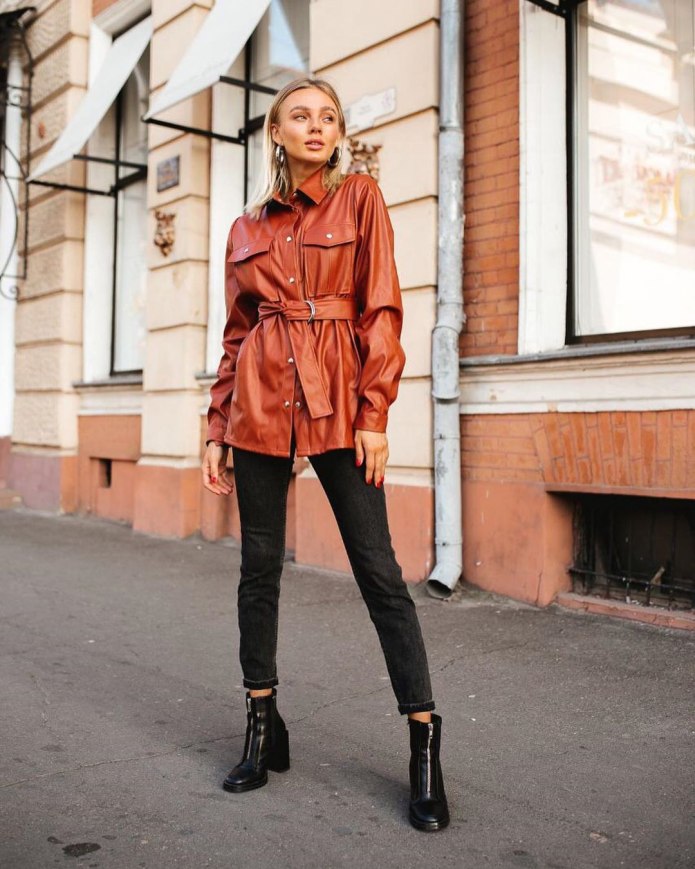 Satin Blouse Леатхер