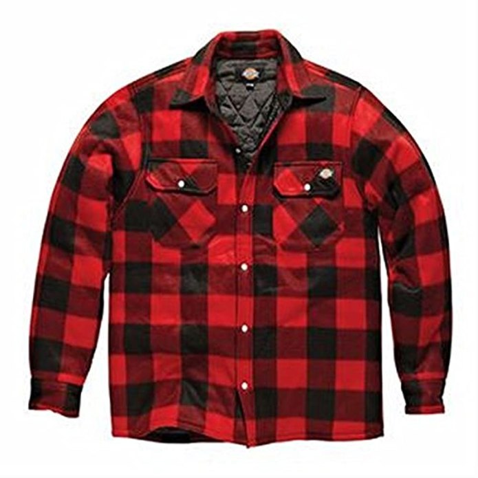 Red Plaid Sherpa Jacket