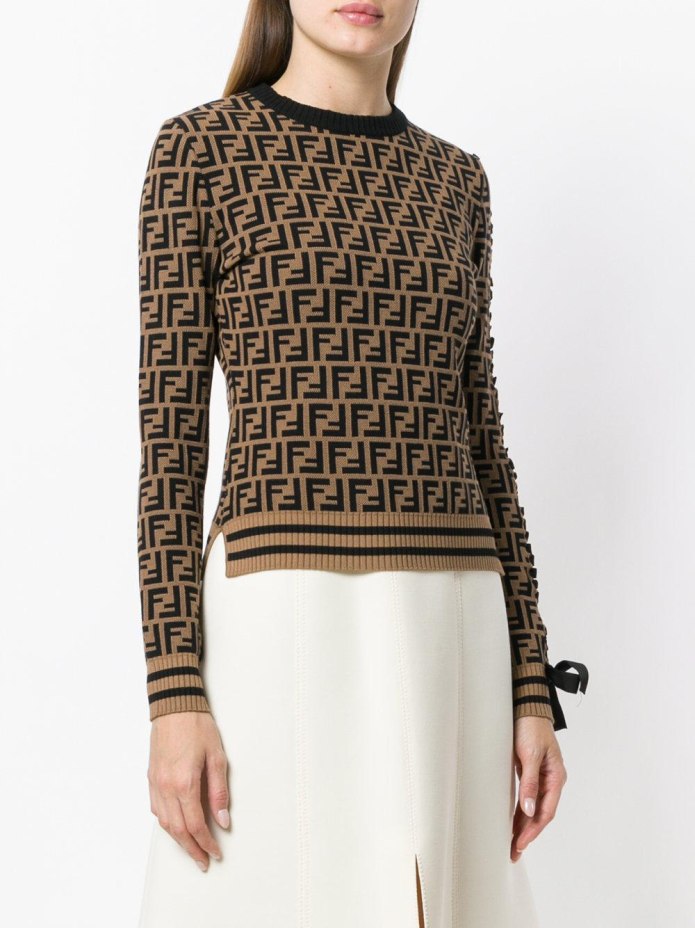 Fendi Monogram Crewneck Wool Sweater