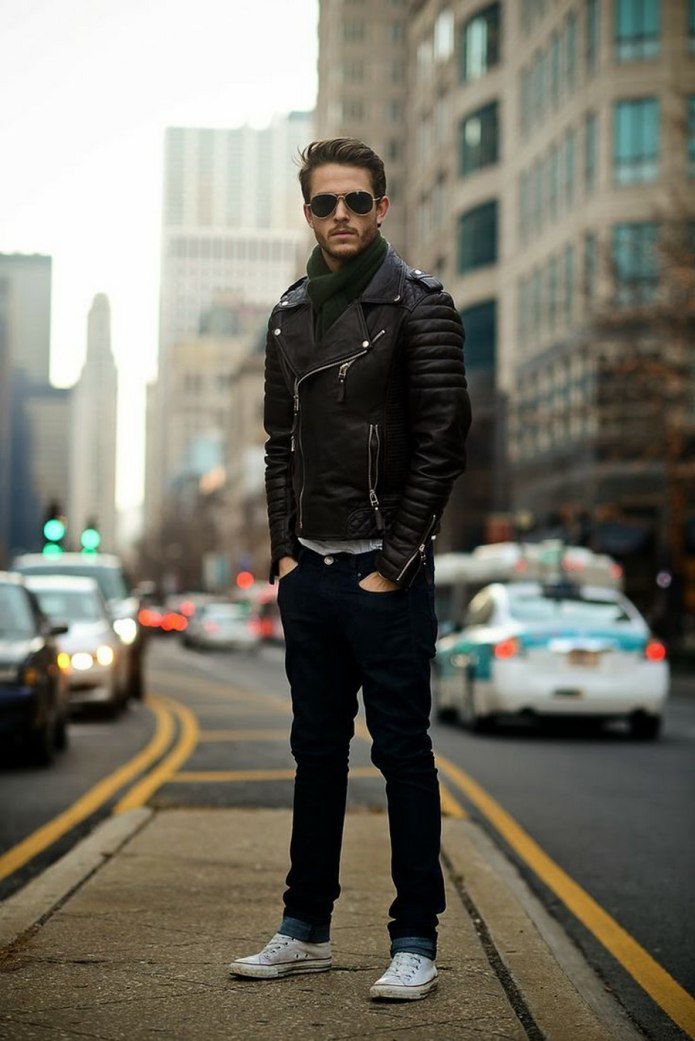 Casual total Black стиль мужской