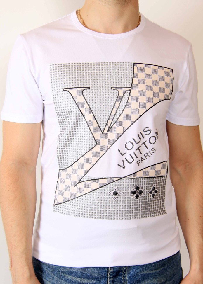 Футболка с логотипом lv женская