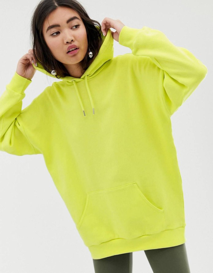 ASOS Oversize худи зеленый
