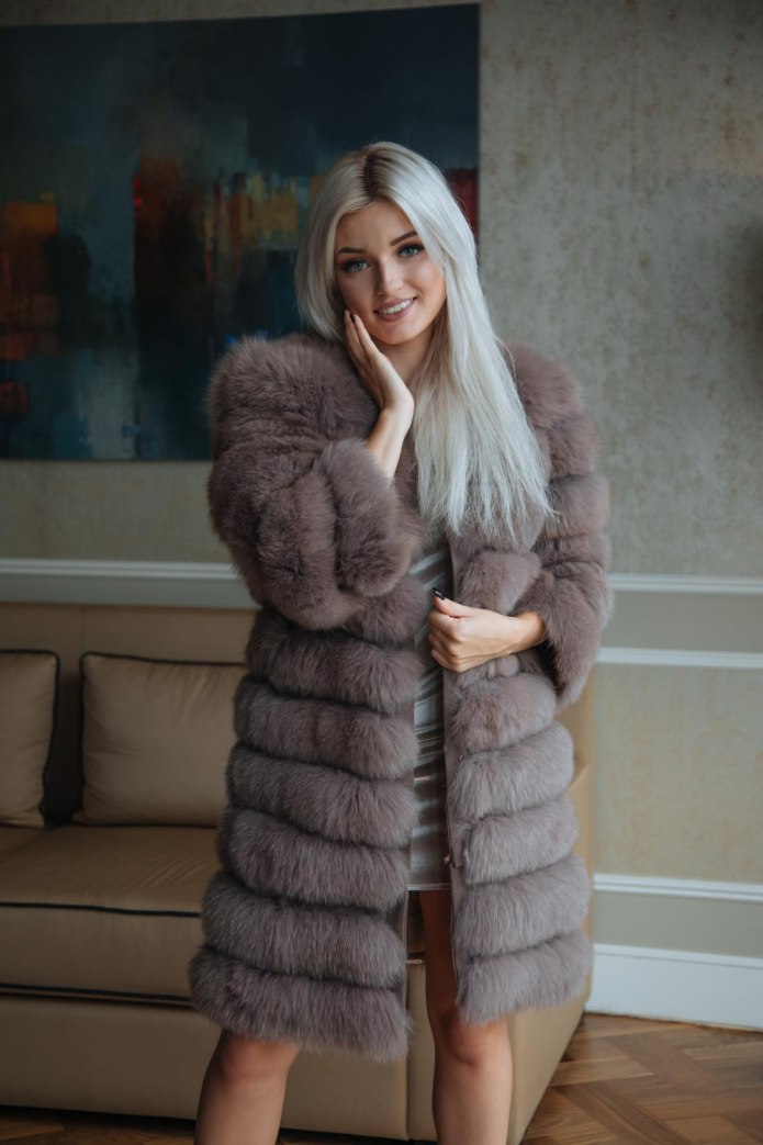Полушубок из песца