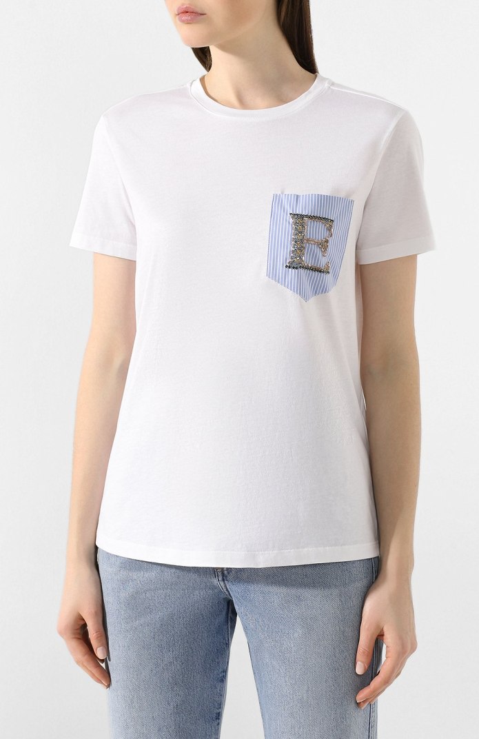 Футболка черная Ermanno Scervino