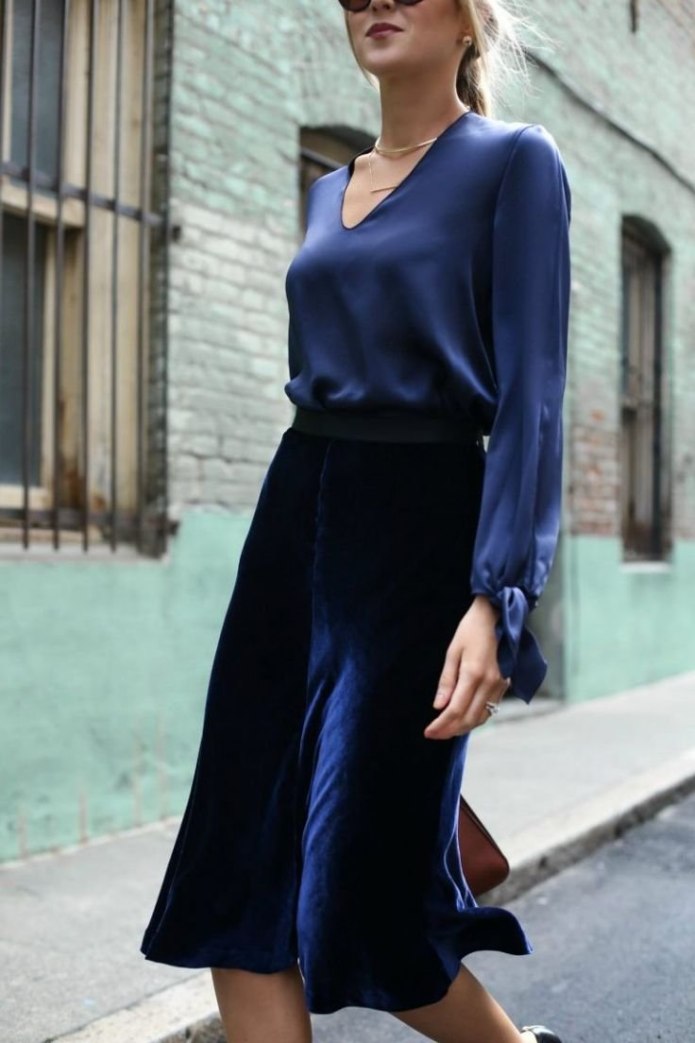 Saint Laurent Rive gauche юбка бархат