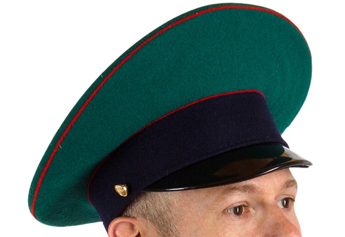 Зеленая фуражка для пограничника