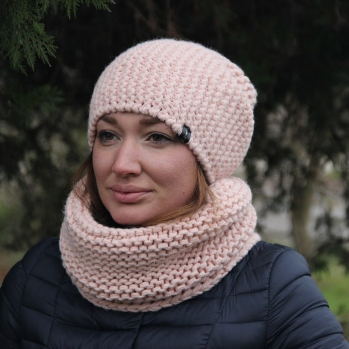 Комплект шапка + снуд h2044
