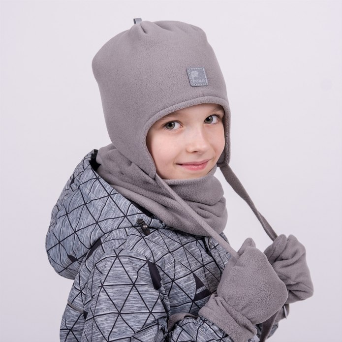 13-63u шапка + снуд синий Bodo