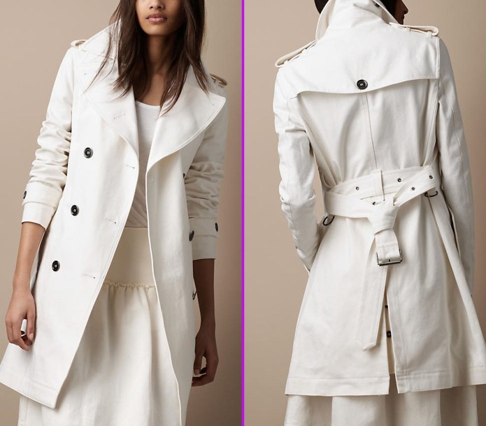 Trench Coat белый плащ