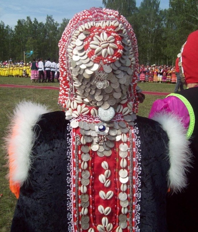 Башкирский женский головной убор кашмау