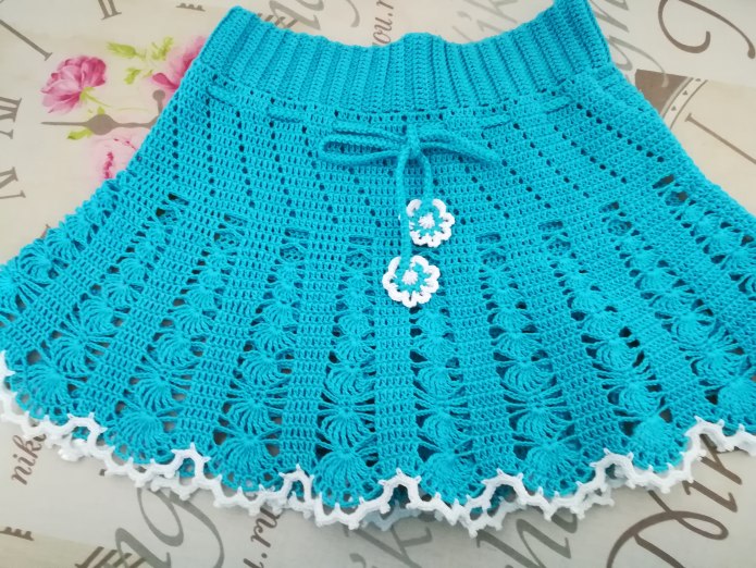 Юбочка для девочки крючком на 4 года