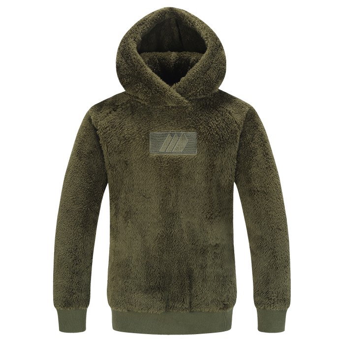 Collarless Reversible Utility Sherpa Jacket