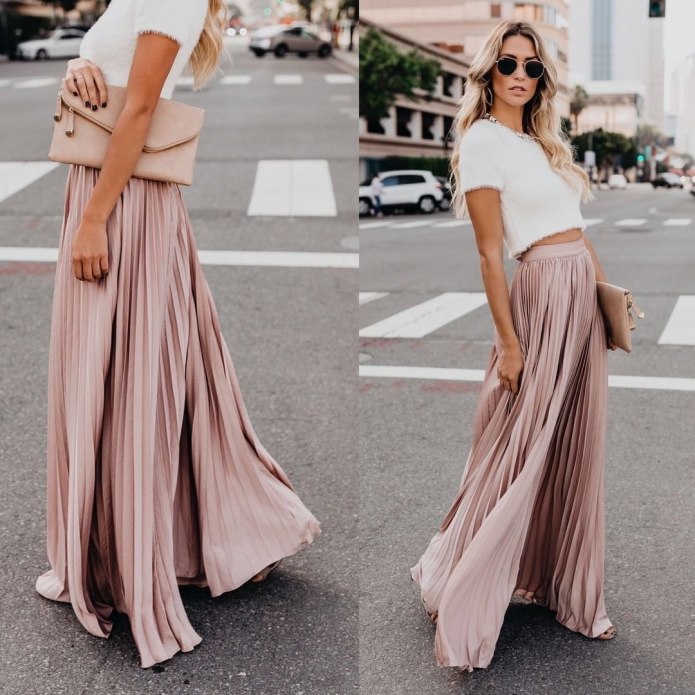 Юбка шифон макси Zara