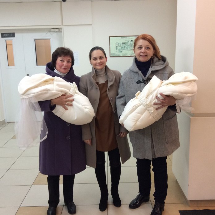 Выписка ребенка из роддома зимой