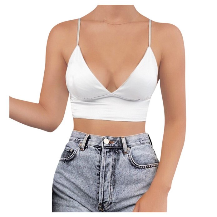 Кроп топ Zara черный на бретелях