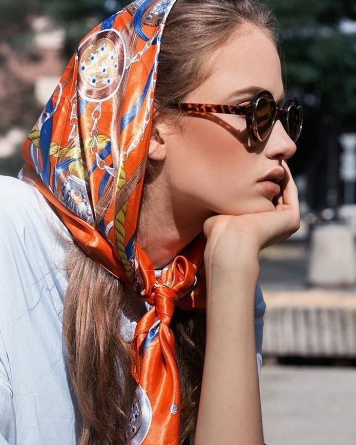 Красивые платки на голову