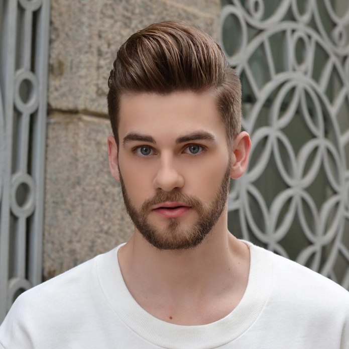Помпадур Pompadour стрижка