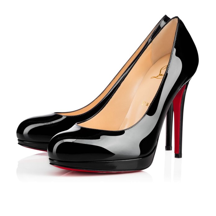 Christian louboutin кожаные туфли hot chick 100