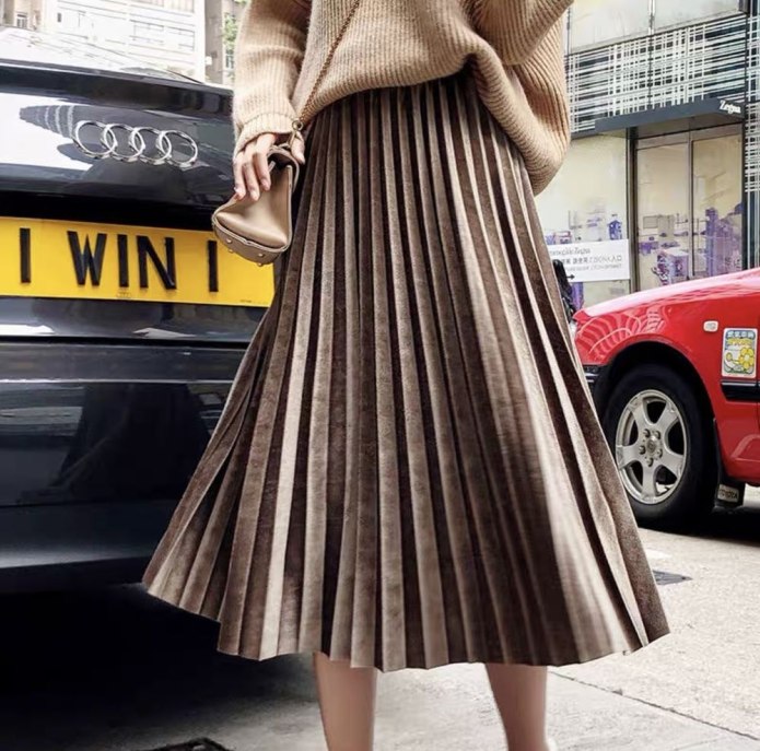 Плиссированная юбка YSL 2020