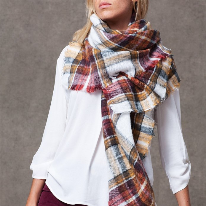 Burberry шарф аутфит