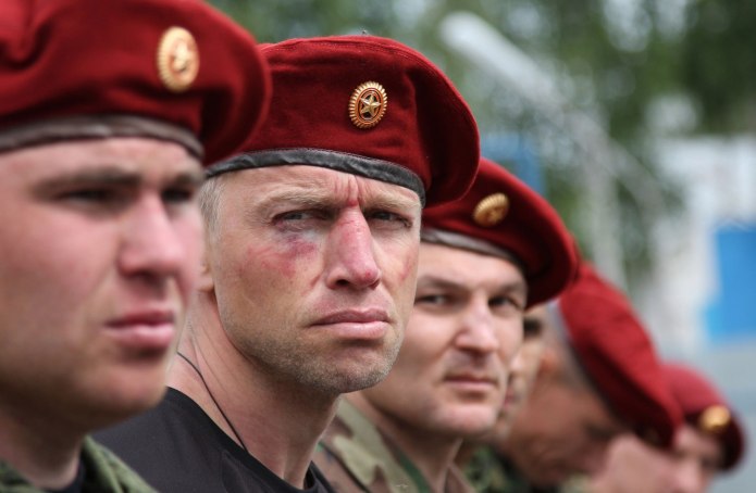 Берет пограничника отбитый