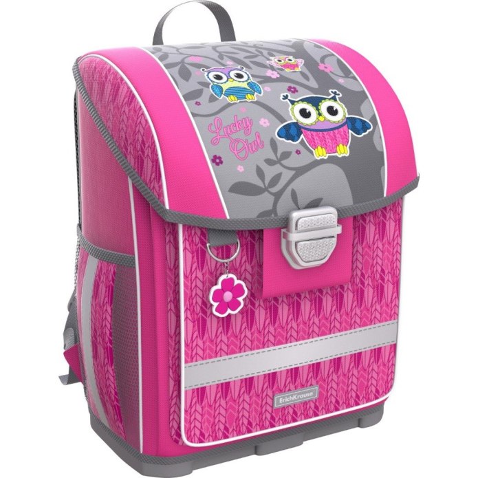 Ученический ранец с пластиковым дном ERICHKRAUSE Ergoline 16l Lucky Owl