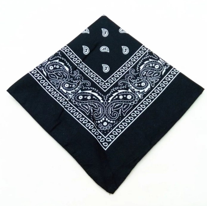 Бандана / Classic / Paisley Cotton 55х55 см / чёрный / (one Size)
