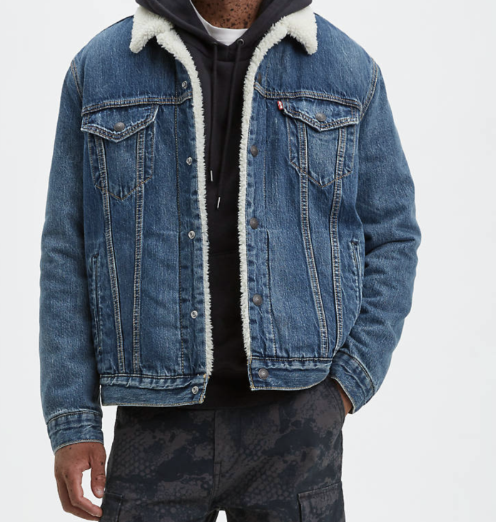 Jeans Sherpa Jacket Kid