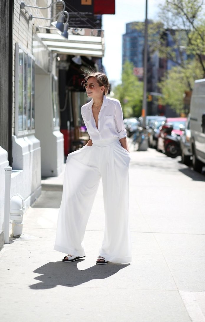Костюм брюки палаццо total look