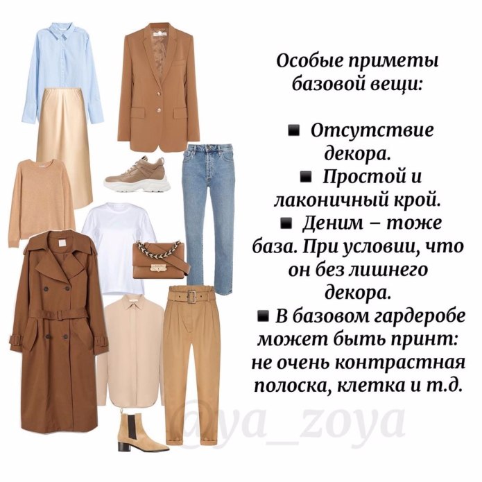 Базовый гардероб список