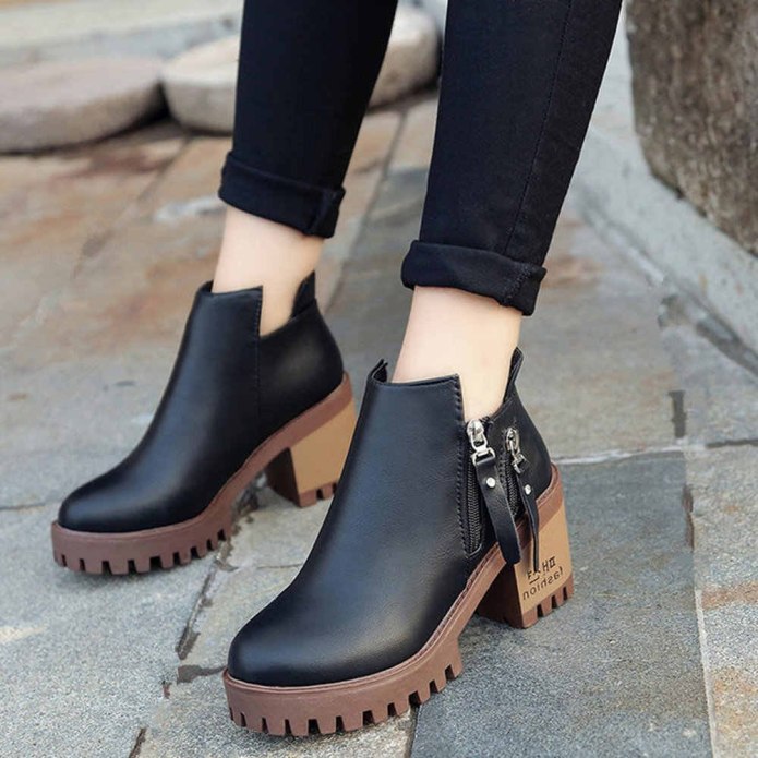 Ботинки Zara на тракторной подошве