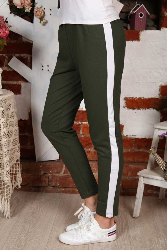 Атласные брюки Zara с лампасами