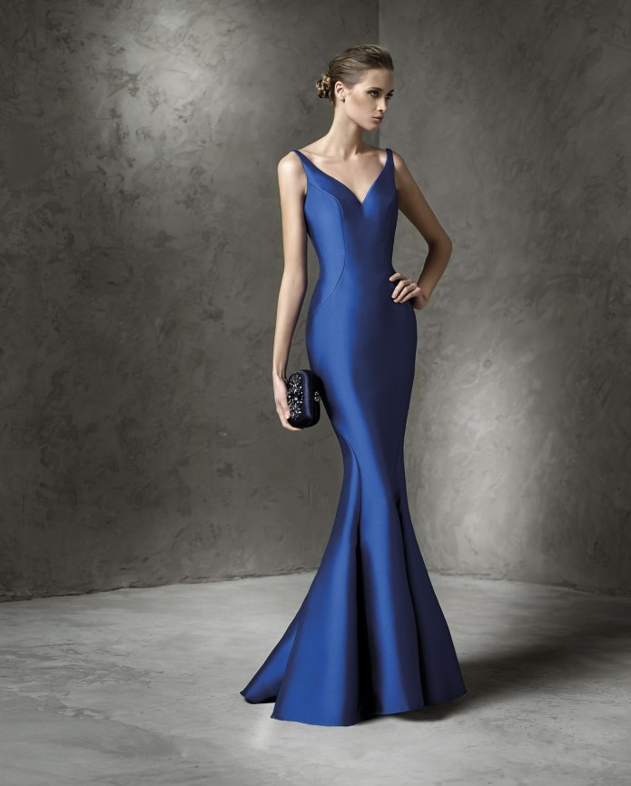 Pronovias 2015 вечерние платья красные синее