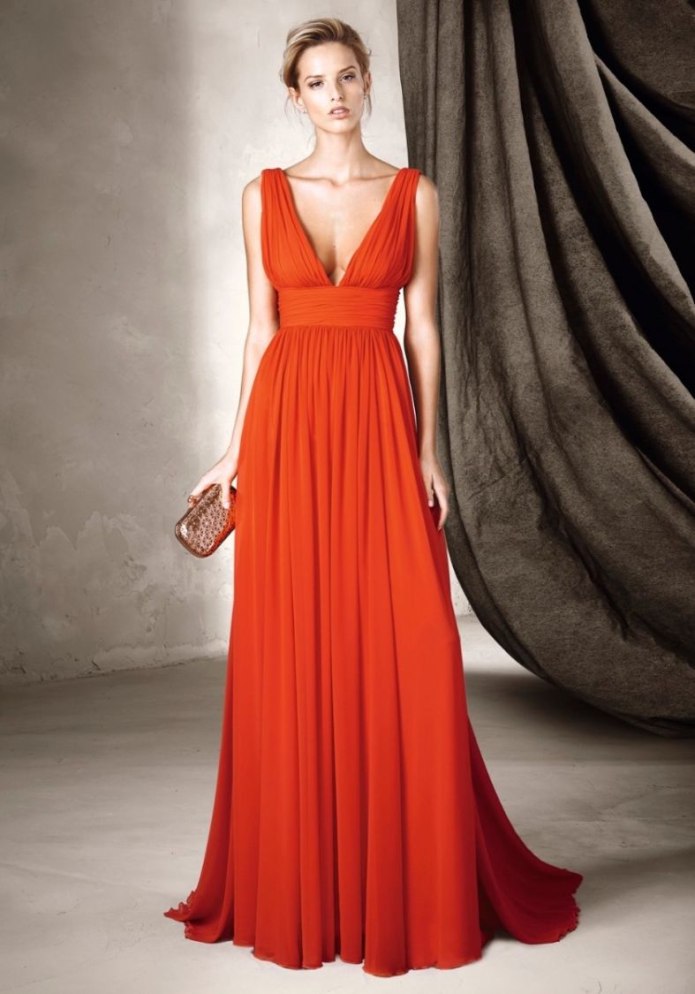 Pronovias вечерние платья красные