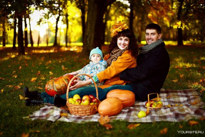 Семейный пикник на природе