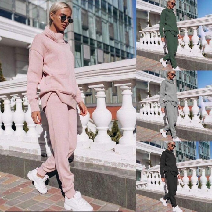 Костюм теплый с начесом adidas женский 2020