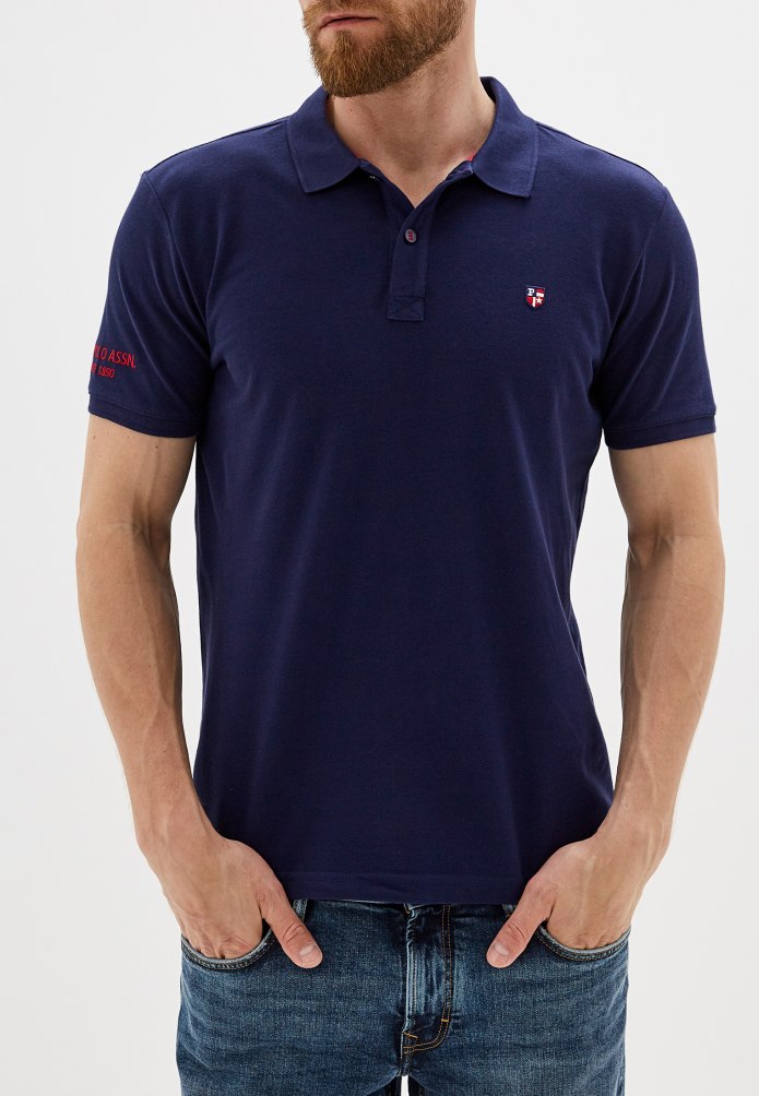 U.S. Polo Assn. Черная поло
