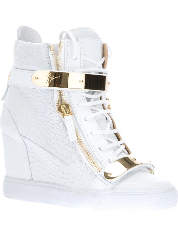 Giuseppe Zanotti кроссовки высокие белые