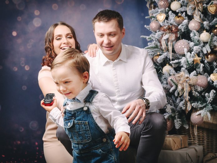 Новогодняя фотосессия семейная