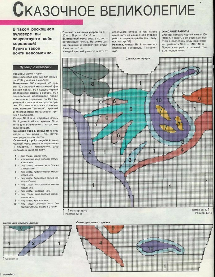 Жакет жаккард интарсия