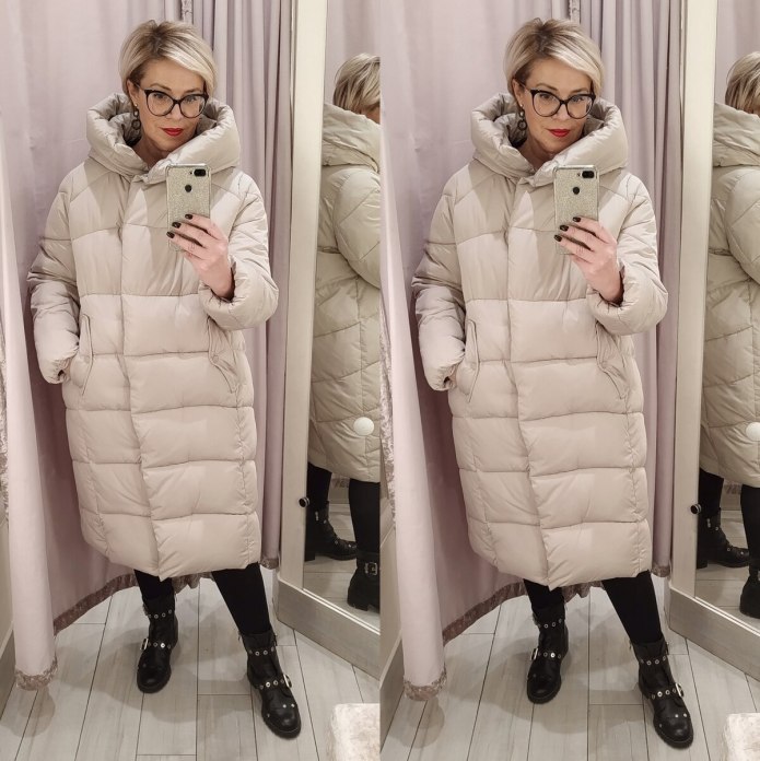 Теплые стильные пуховики женские зимние