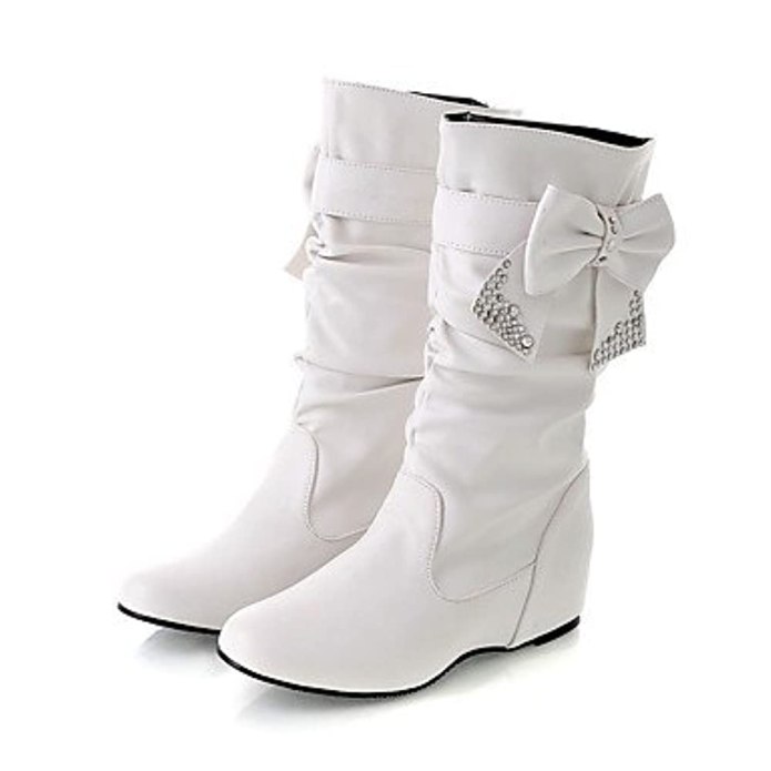 Белые сапоги Stradivarius