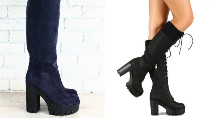Knee High Boots Punk