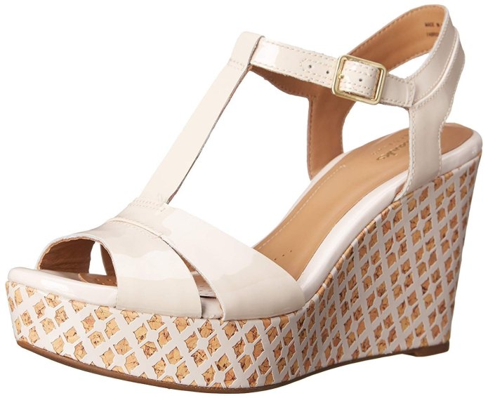 Clarks босоножки женские на танкетке